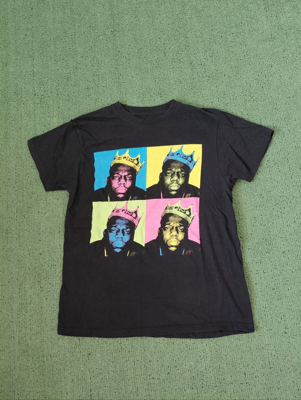 The Notorious Big Pop Art Crown Rap Rapper Hip Hop T Shirt Sz Medium